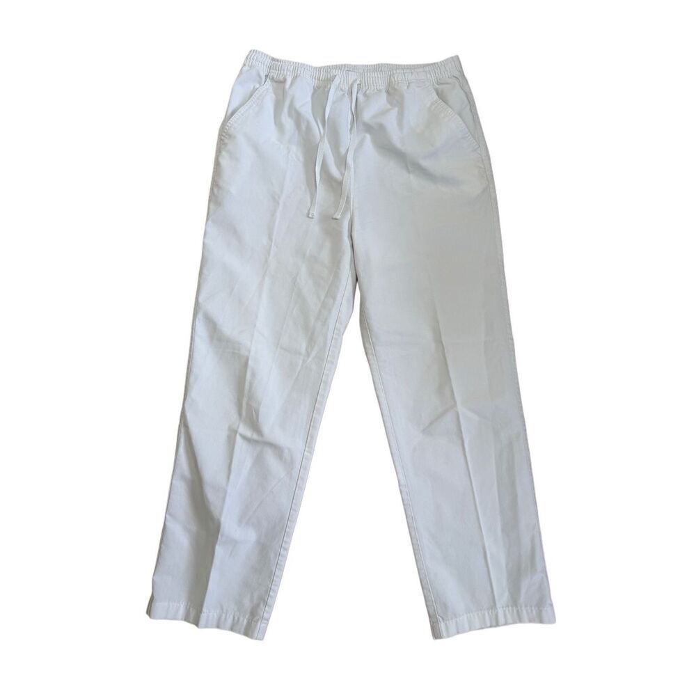 Alfred Dunner women’s size small 90’s high rise cream pull on casual pants high